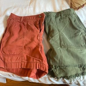 TWO pairs of shorts.